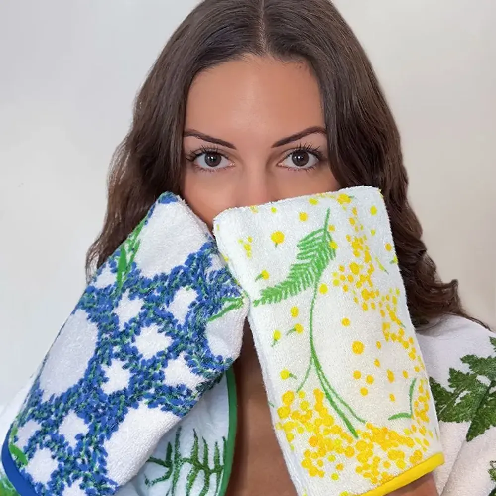 Beauty products - Make Up Remover Terry Mitt - Lavande Céleste - PARESSE PARIS