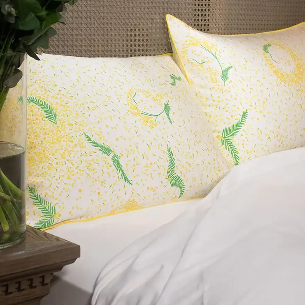 Hair care - Silk Standard Pillow Case - Or Mimosa - PARESSE PARIS