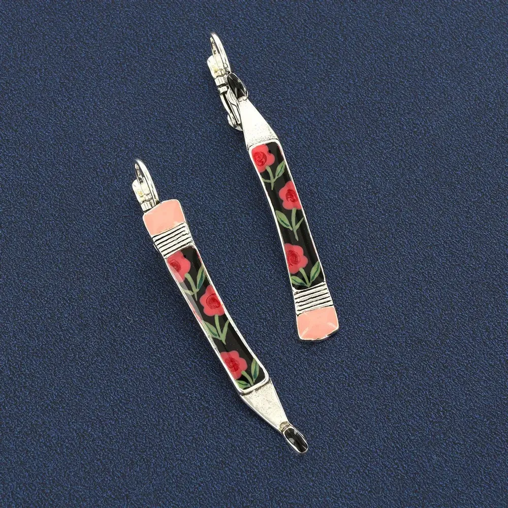 Bijoux - DORMEUSES GOMME COULEUR ARGENT ROSE - TARATATA BIJOUX