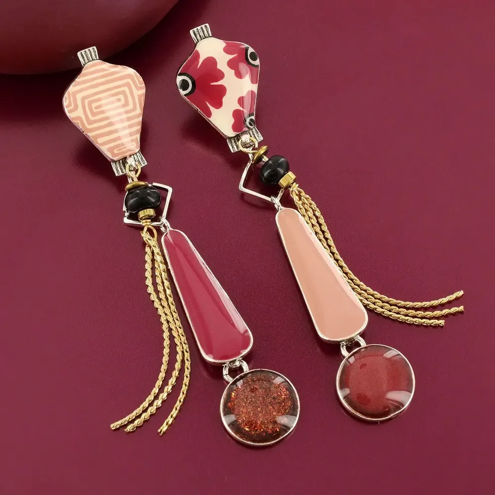 Bijoux - PUCES ETINCELLE COULEUR ARGENT ROSE - TARATATA BIJOUX