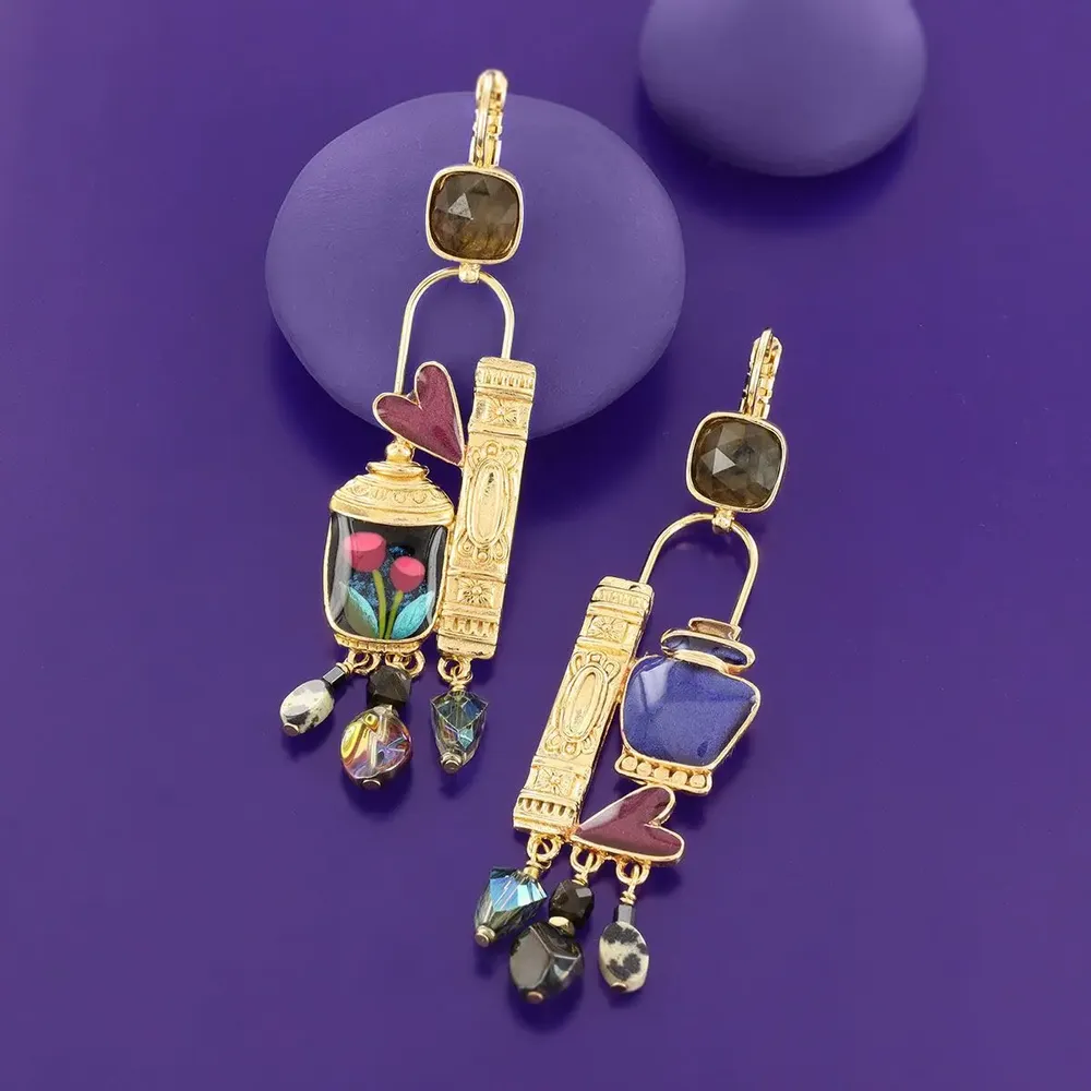 Jewelry - MAGIC SLEEPERS GOLD MULTI COLOR - TARATATA BIJOUX