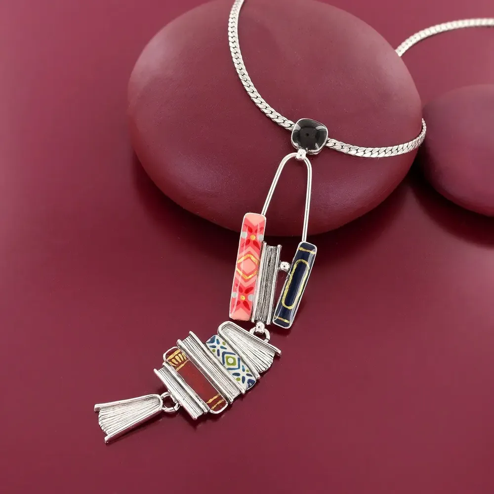 Jewelry - SILVER MULTI COLOR ROMANS NECKLACE - TARATATA BIJOUX