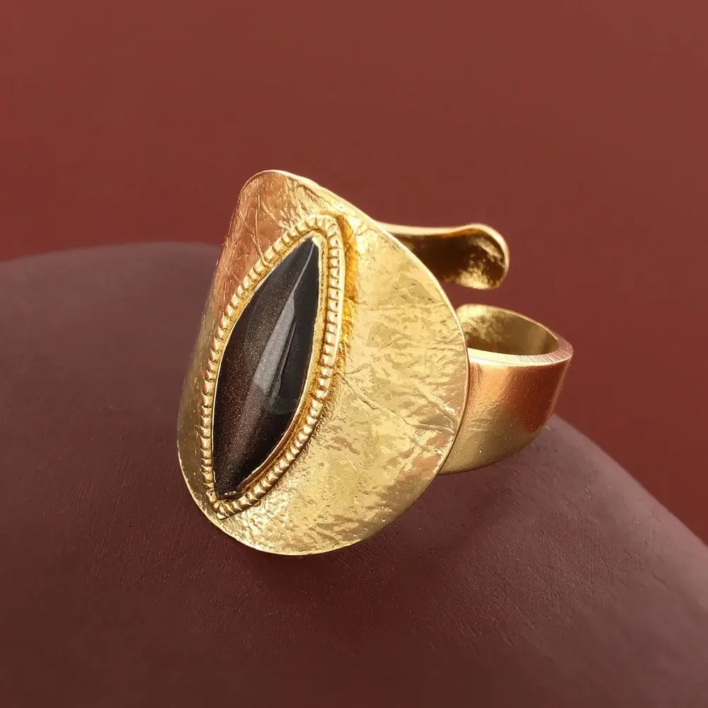 Jewelry - ZEBRA RING, GOLD AND BROWN COLOUR - TARATATA BIJOUX