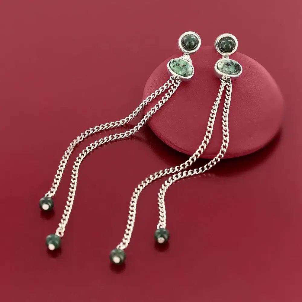 Bijoux - PUCES TABBY COULEUR ARGENT NOIR - TARATATA BIJOUX