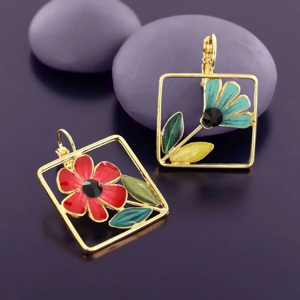 Bijoux - DORMEUSES FRIDA COULEUR DORE MULTI - TARATATA BIJOUX