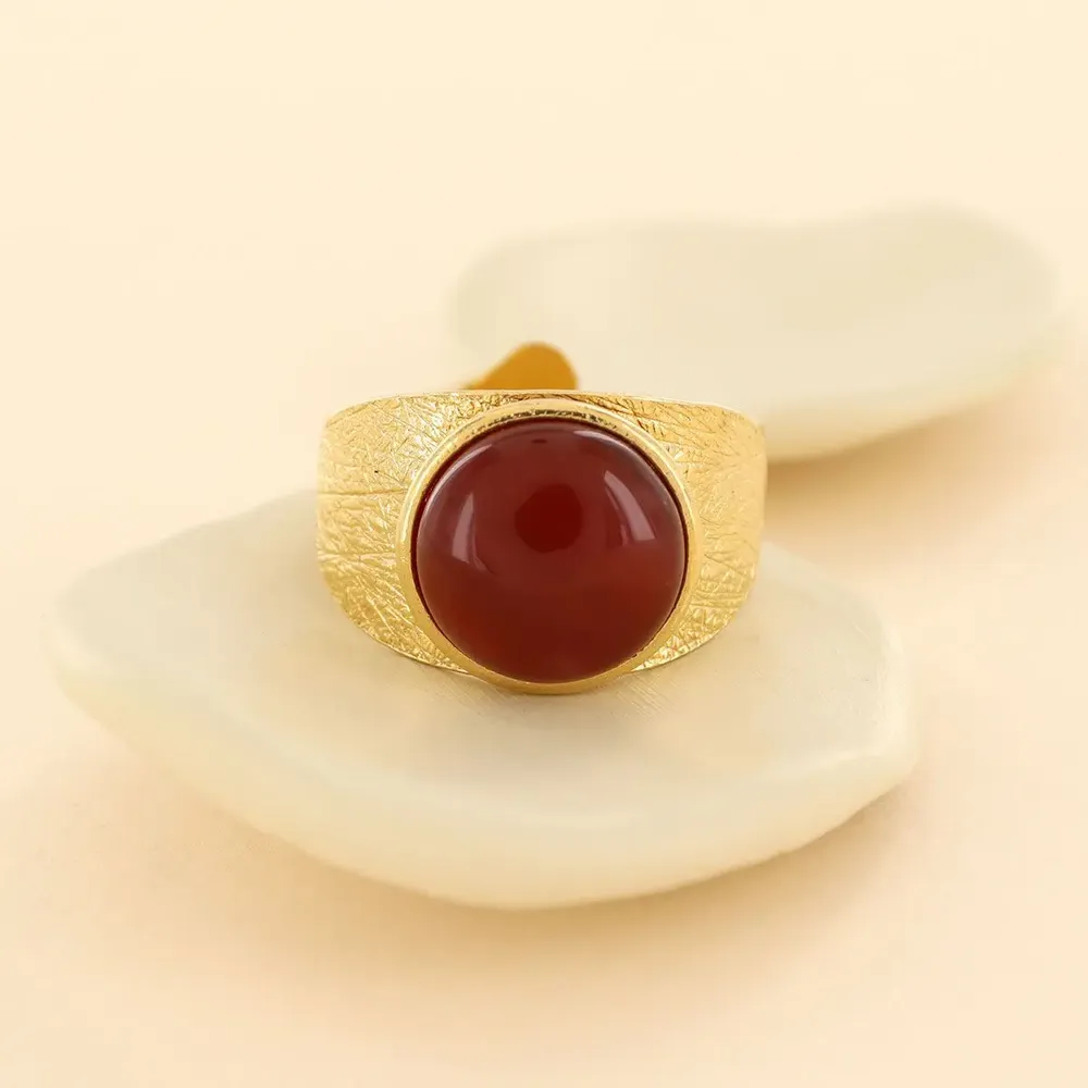 Jewelry - ANTIQUE RING, GOLD AND BROWN COLOUR - TARATATA BIJOUX