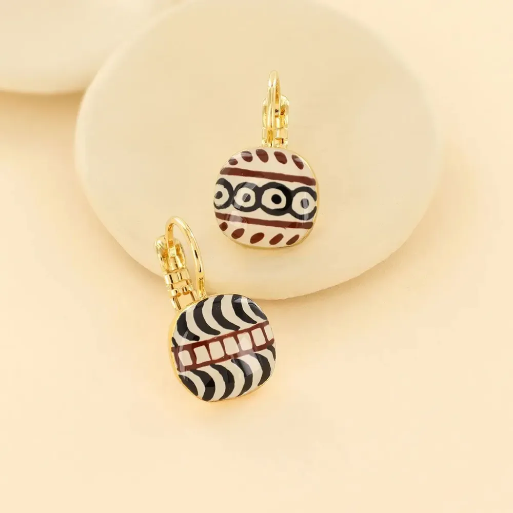 Bijoux - DORMEUSES ANTIQUE COULEUR DORE NOIR - TARATATA BIJOUX