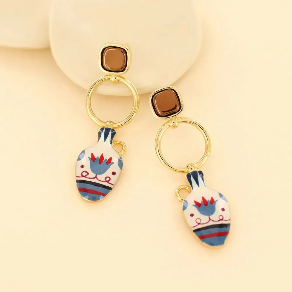 Bijoux - PUCES ANTIQUE COULEUR DORE MULTI - TARATATA BIJOUX