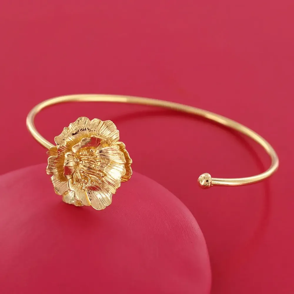 Jewelry - GOLD-COLORED MAGNOLIA BRACELET - TARATATA BIJOUX
