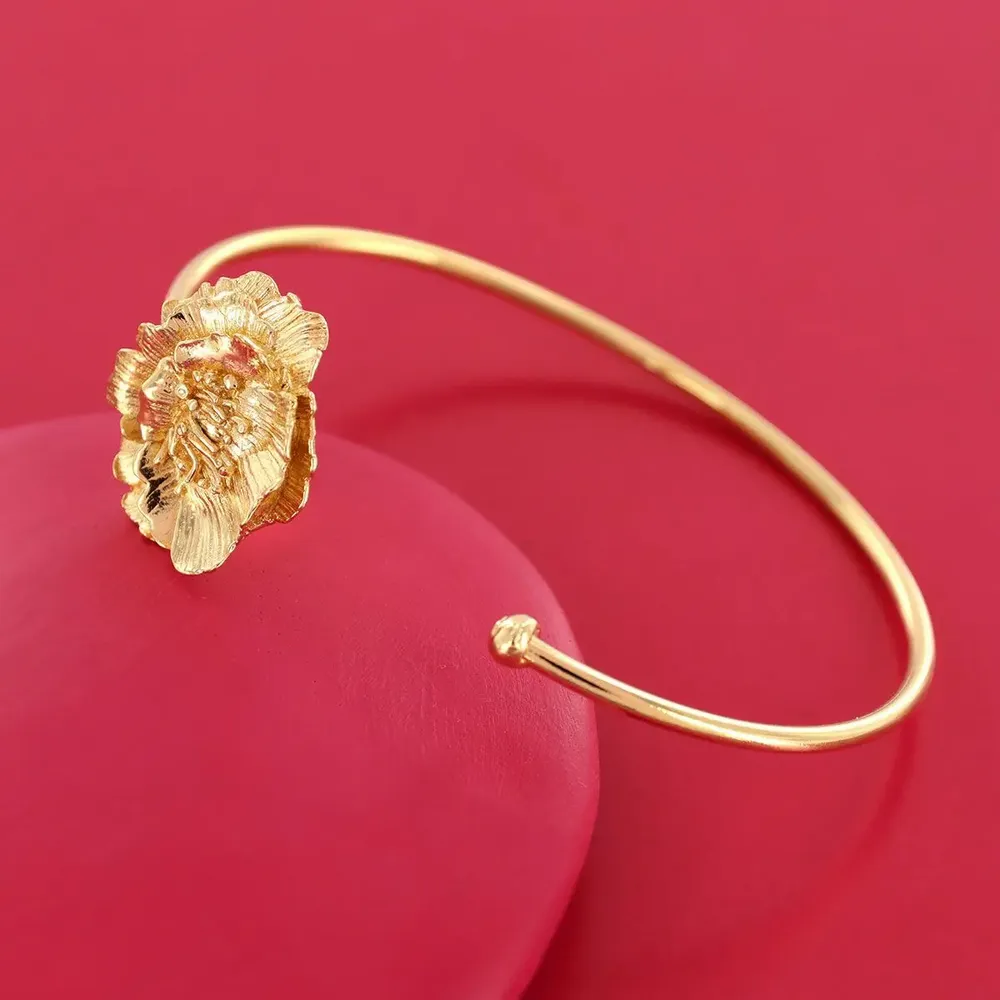 Jewelry - GOLD-COLORED MAGNOLIA BRACELET - TARATATA BIJOUX