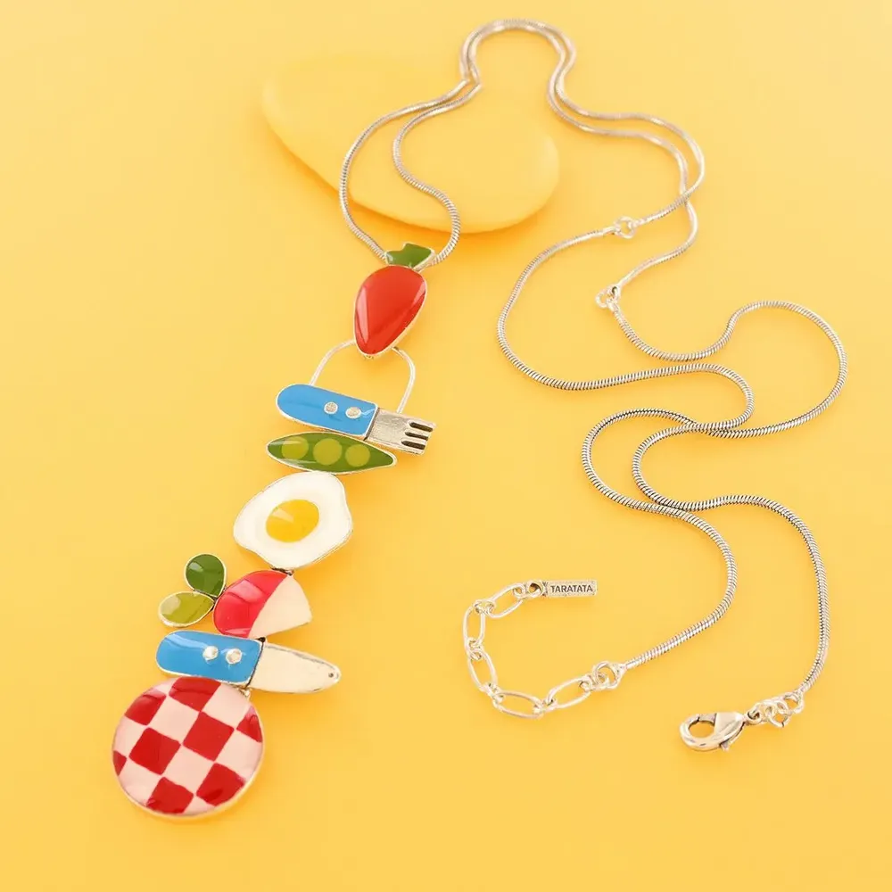 Jewelry - SILVER MULTI PLAY TEA NECKLACE - TARATATA BIJOUX
