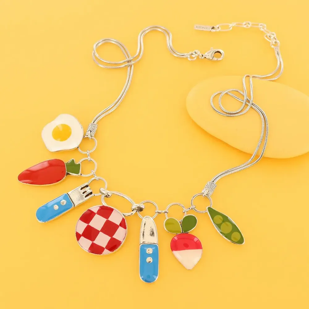 Bijoux - COLLIER DINETTE COULEUR ARGENT MULTI - TARATATA BIJOUX