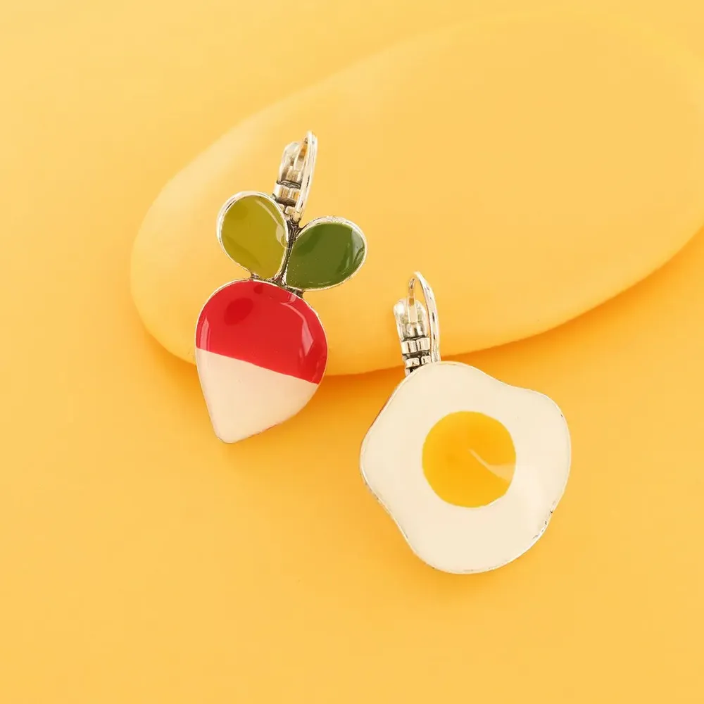 Bijoux - DORMEUSES DINETTE COULEUR ARGENT MULTI - TARATATA BIJOUX