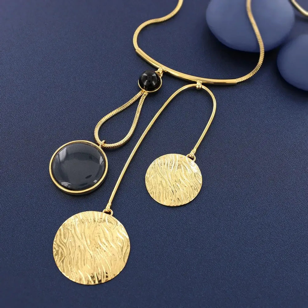Jewelry - INSTINCT NECKLACE GOLD BLUE COLOUR - TARATATA BIJOUX