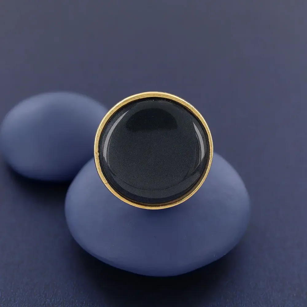 Bijoux - BAGUE INSTINCT COULEUR DORE BLEU - TARATATA BIJOUX