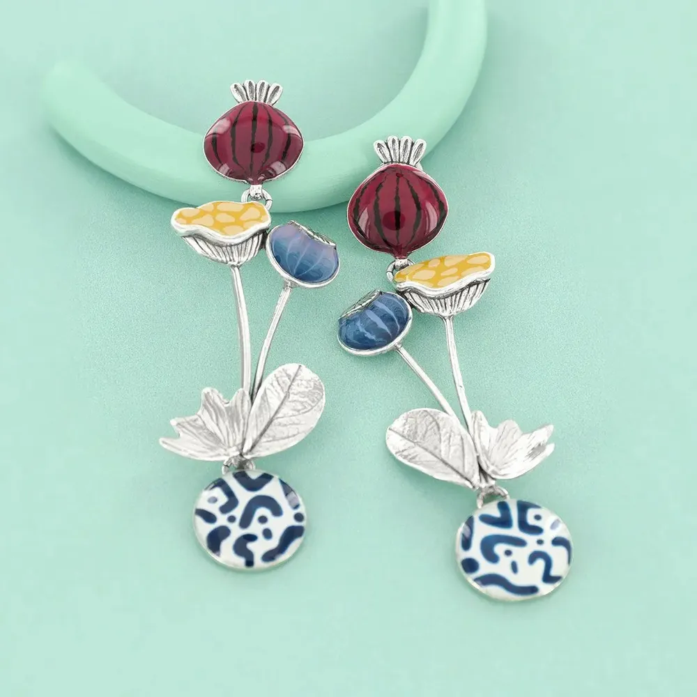 Jewelry - OPIUM CHIPS SILVER MULTI COLOR - TARATATA BIJOUX