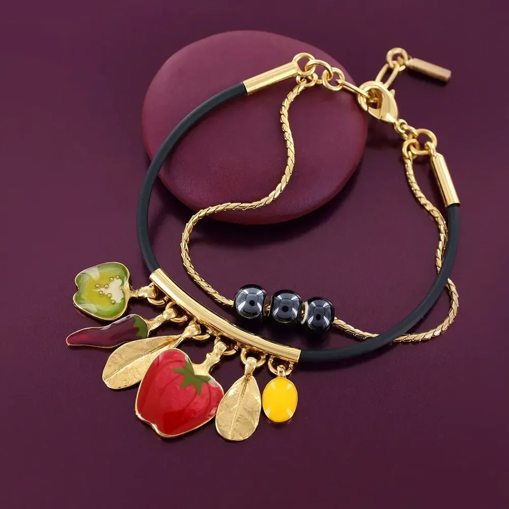 Bijoux - BRACELET PAPRIKA COULEUR DORE MULTI - TARATATA BIJOUX