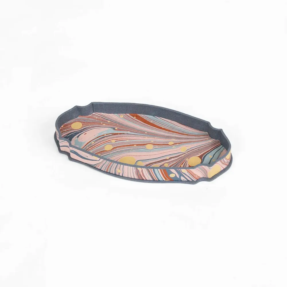 Objets de décoration - PLATEAU DE BUREAU VICTORIEN MARBRÉ - TWILIGHT FIRE WHIRL - CRAFT BOAT