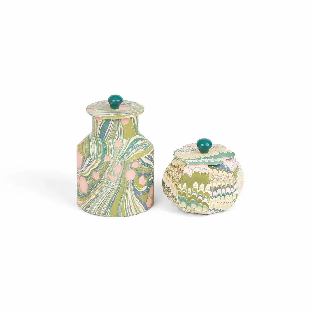 Objets de décoration - MARBLED DOLIUM JAR - MOSS MOUNTAIN - CRAFT BOAT