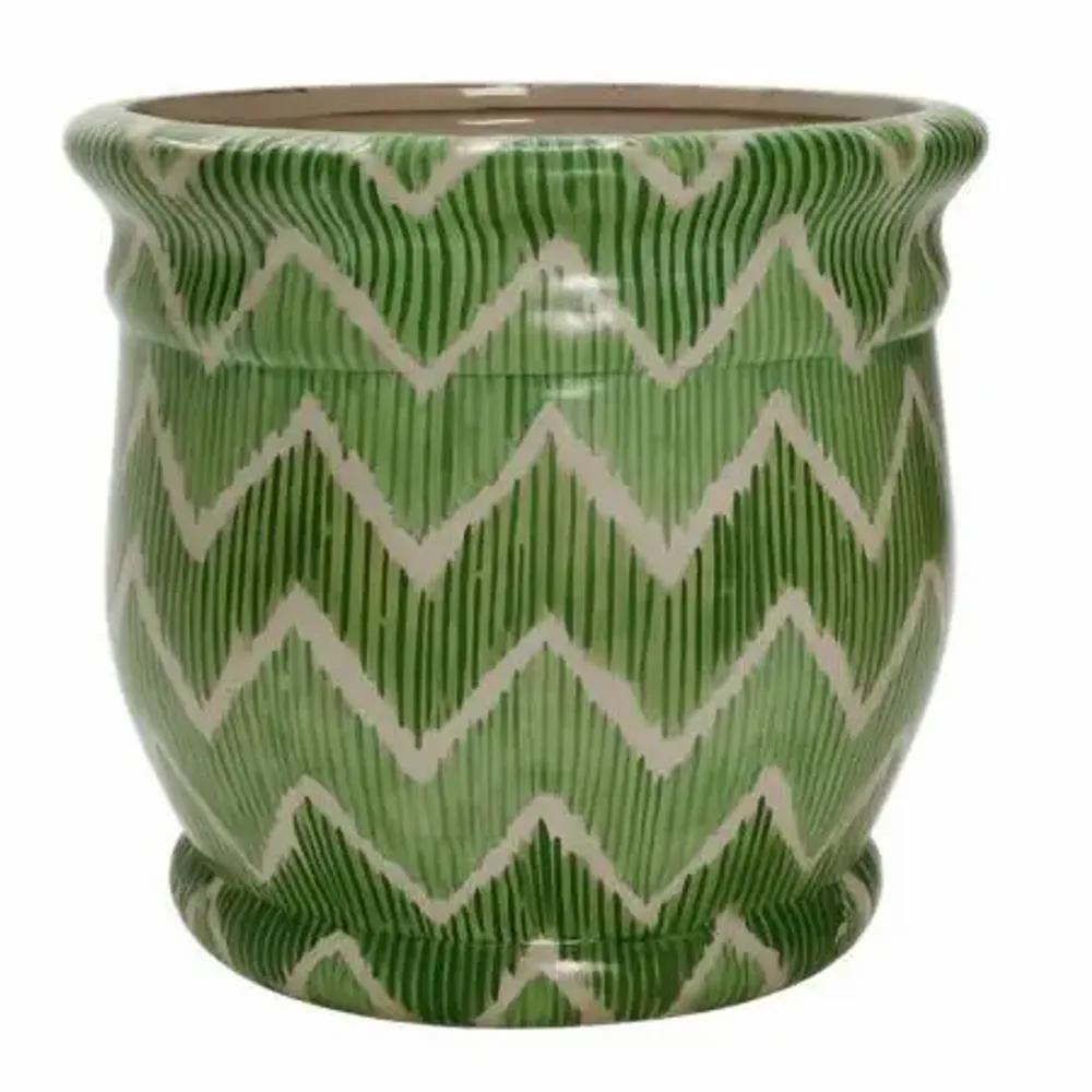 Accessoires de déco extérieure - Pot - Design Zigzag - GUADARTE