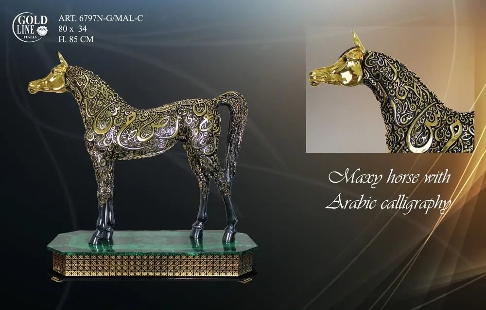 Objets de décoration - 6 797 N-G/MAL-C - GOLD LINE ITALIA