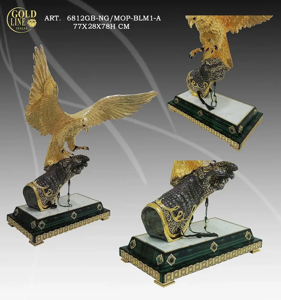 Objets de décoration - 6812GB-NG-MOP-BLM1-A - GOLD LINE ITALIA