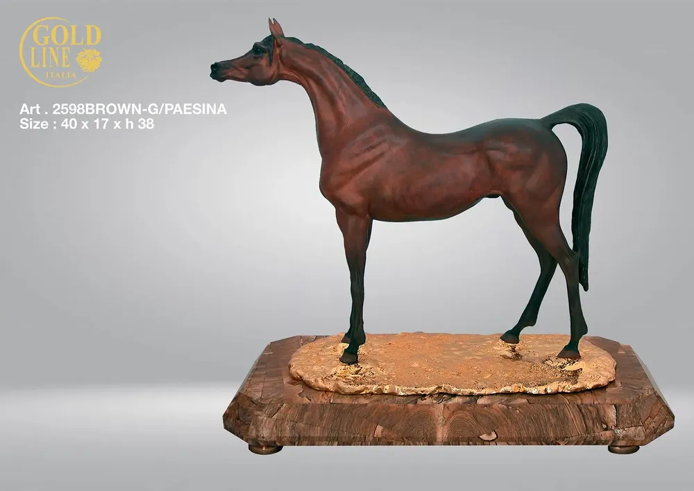 Objets de décoration - 2598BROWN-G-PAESINA - GOLD LINE ITALIA