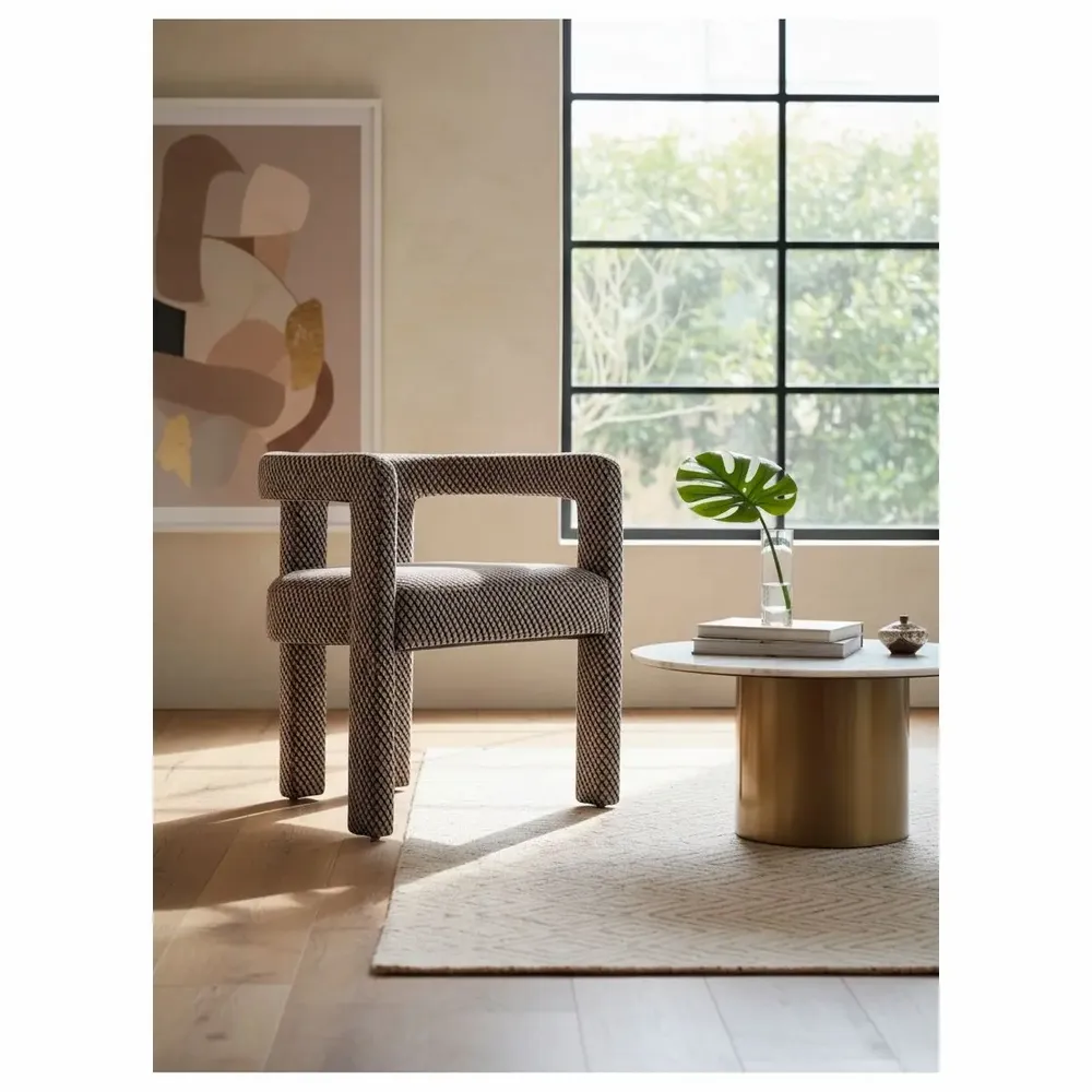 Chairs - Brown Print Liam Chair - EMPREINTE DU TEMPS