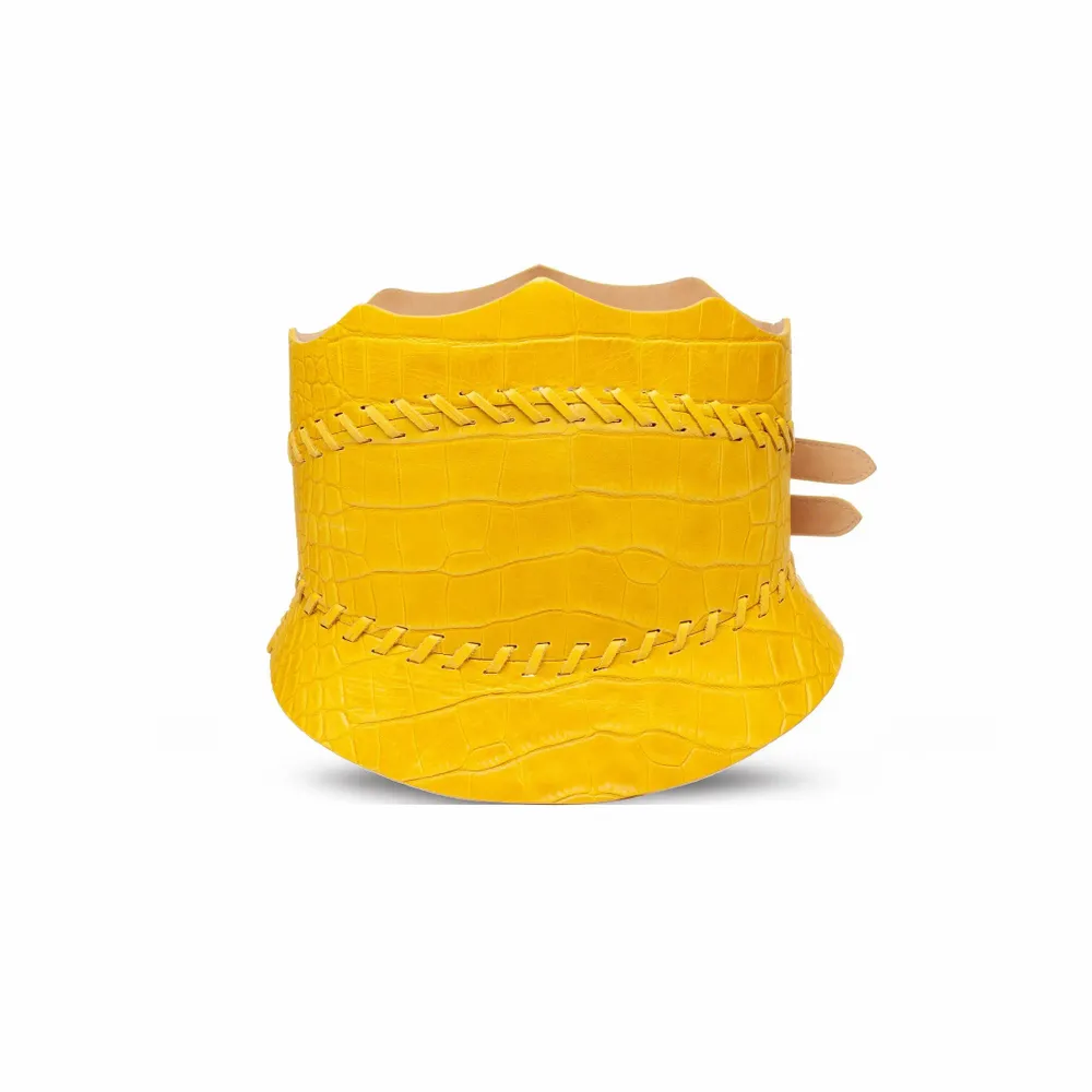 Petite maroquinerie - CEINTURE ALICE EN CUIR EFFET CROCO - KAYLA PARIS