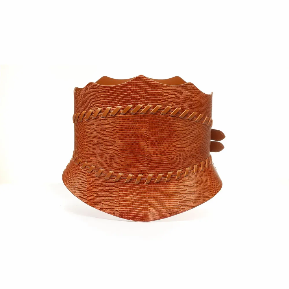 Petite maroquinerie - CEINTURE ALICE EN CUIR EFFET CROCO - KAYLA PARIS