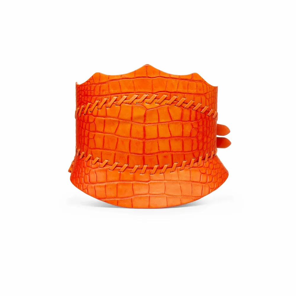 Petite maroquinerie - CEINTURE ALICE EN CUIR EFFET CROCO - KAYLA PARIS