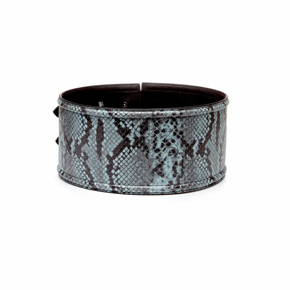 Petite maroquinerie - CEINTURE MARRY EN CUIR EFFET PYTHON - KAYLA PARIS