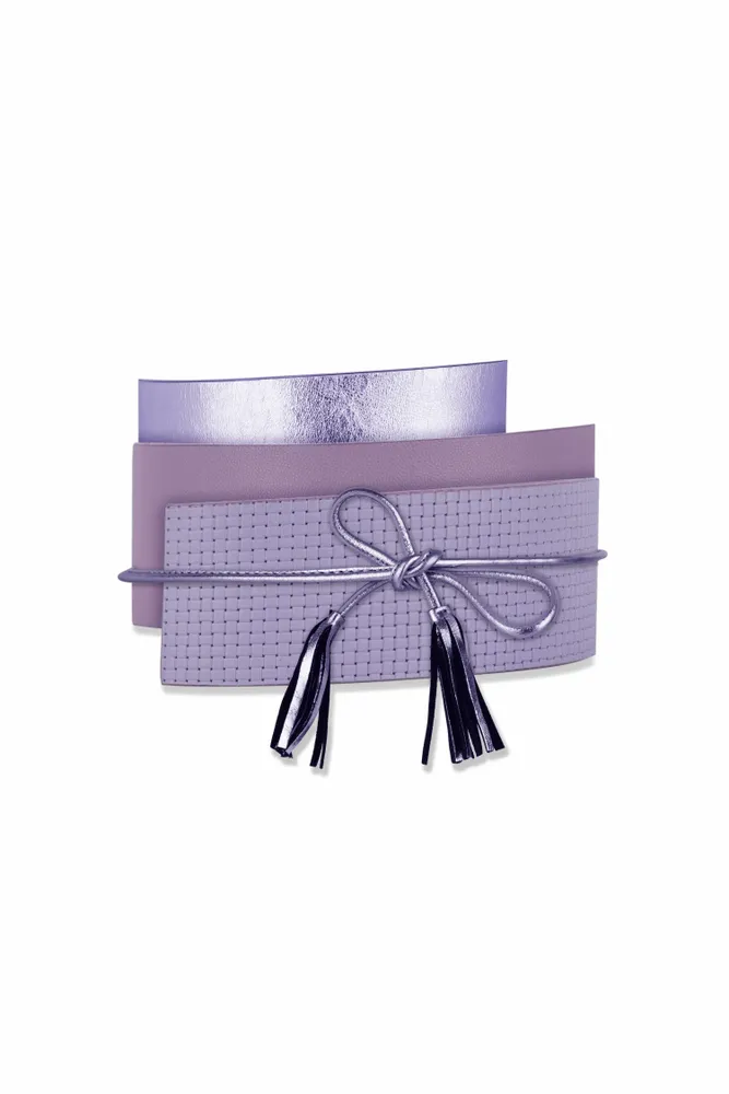 Petite maroquinerie - CEINTURE SIMONE EN CUIR TEXTURE - KAYLA PARIS
