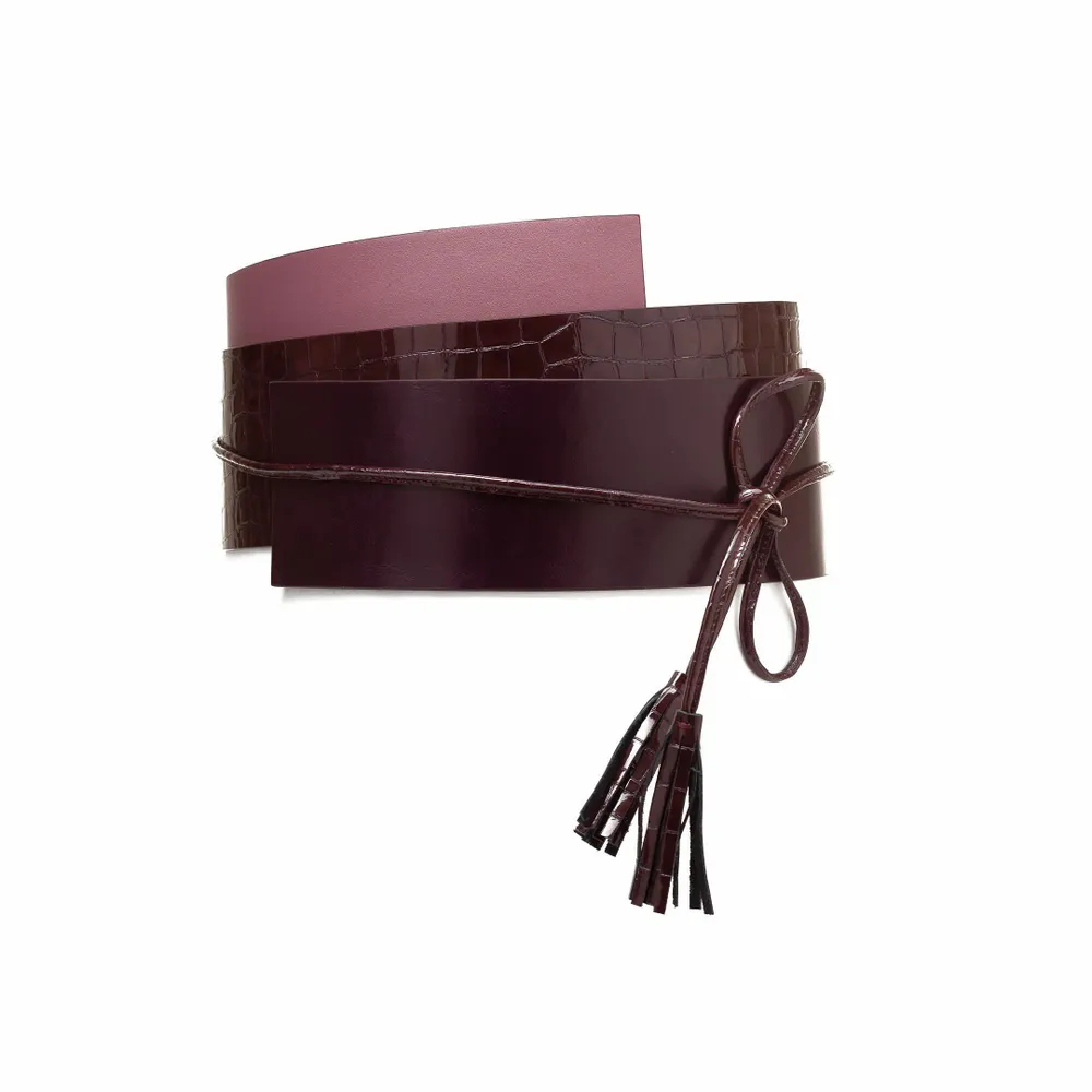 Petite maroquinerie - CEINTURE SIMONE EN CUIR TEXTURE - KAYLA PARIS
