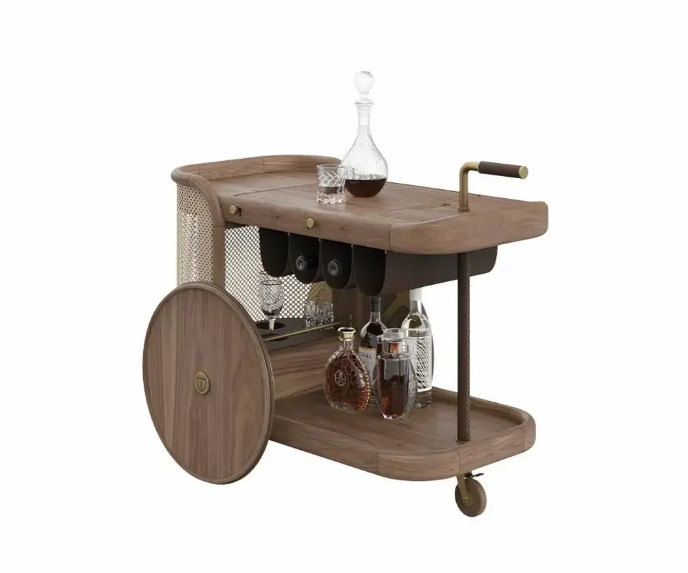 Game tables - Brinsley Bar Cart By Wood Tailors Club Made in Portugal - WOOD TAILORS CLUB