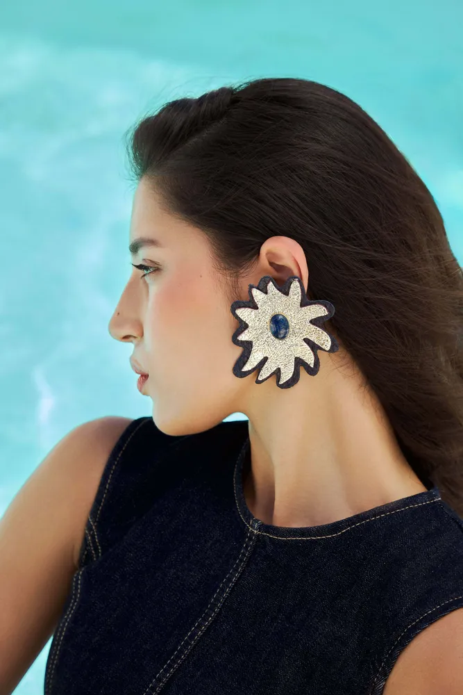 Bijoux - BIJOUX D'OREILLES DORIA EN CUIR - KAYLA PARIS