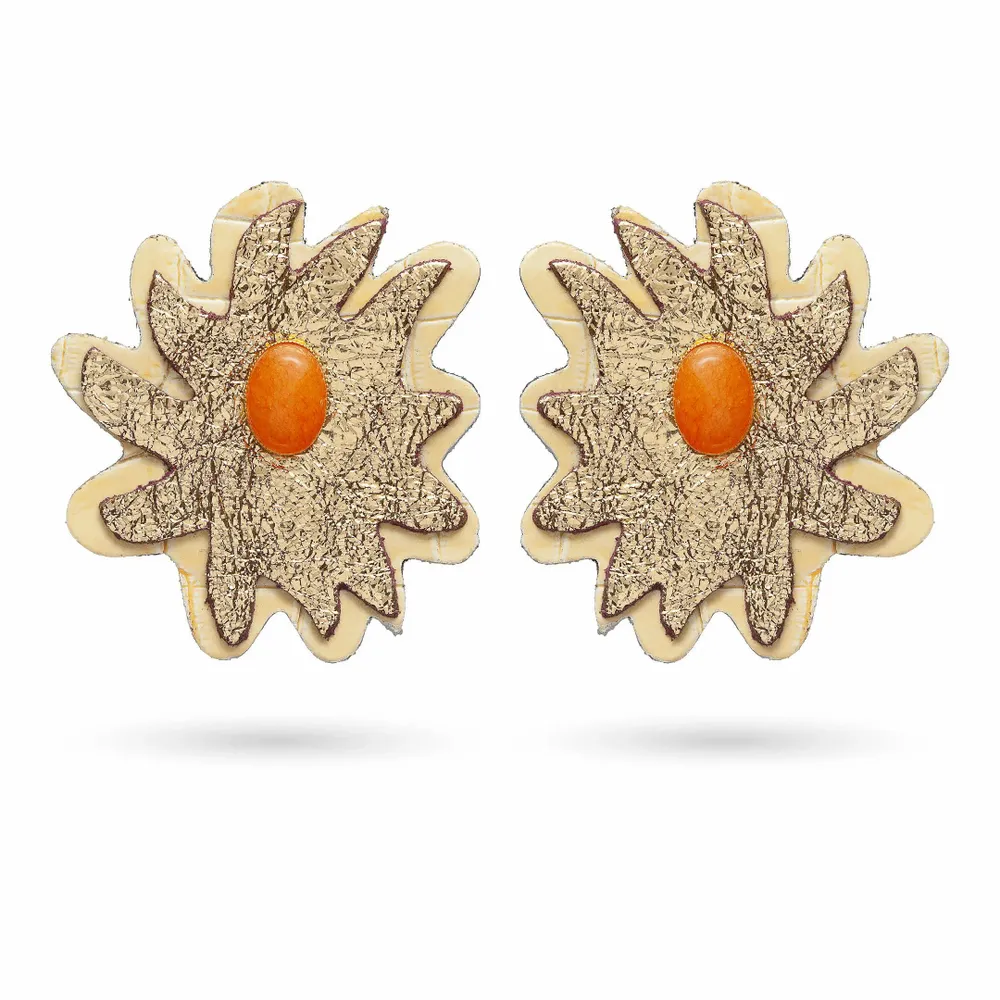 Bijoux - BIJOUX D'OREILLES DORIA EN CUIR - KAYLA PARIS