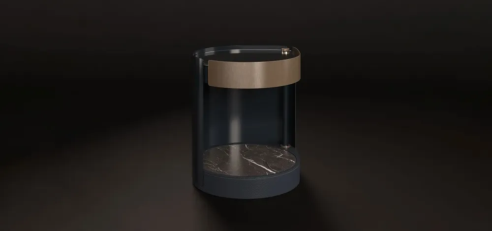 Night tables - Rockefeller Bedside Table By Porus Studio Made in Portugal - PORUS STUDIO