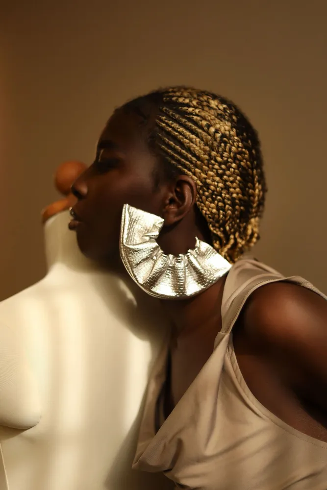 Bijoux - BIJOU D'OREILLES FRIDA EN CUIR - KAYLA PARIS