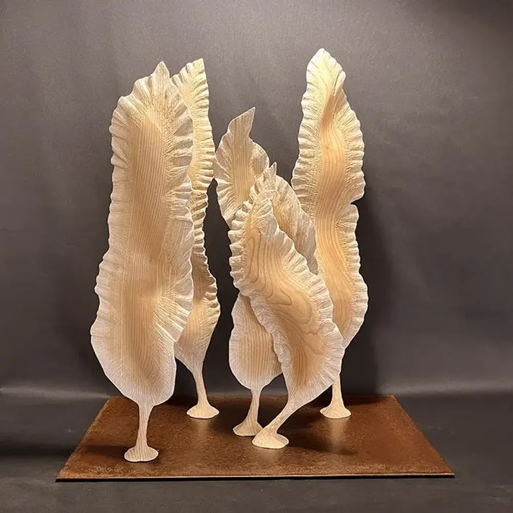 Sculptures, statuettes et miniatures - "Mouvement" - AGNÈS K. SCULPTURE SUR BOIS