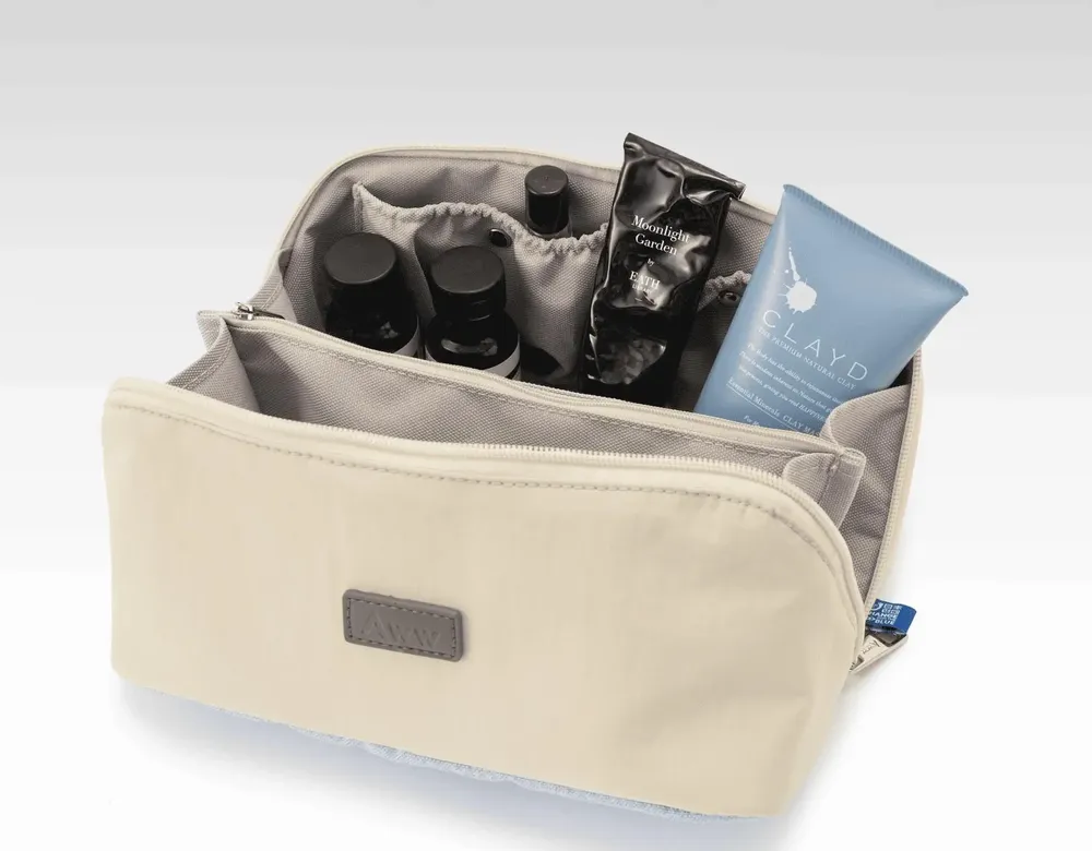 Accessoires à poser - Trousse de toilette entièrement ouverte en polyester recyclé - AWW