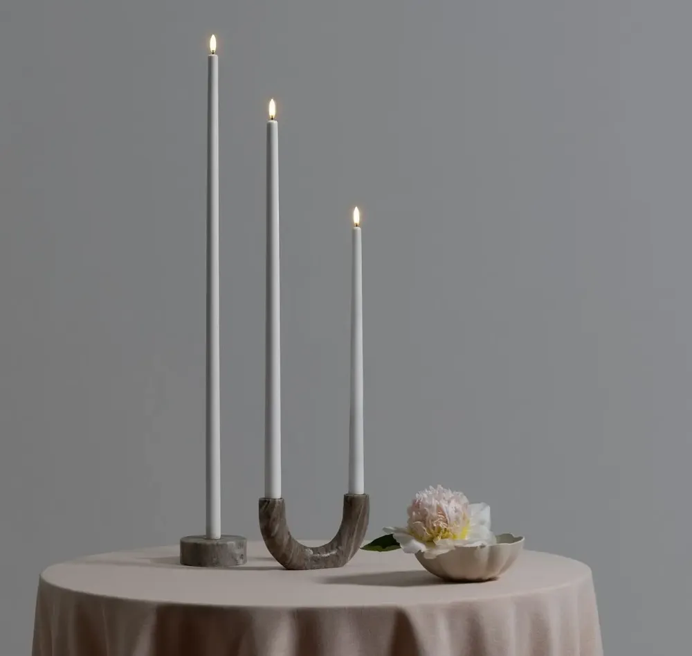 Objets de décoration - Marble Double Candleholder - UYUNI LIGHTING