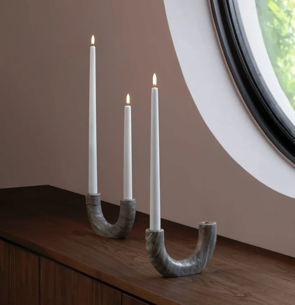 Objets de décoration - Marble Double Candleholder - UYUNI LIGHTING