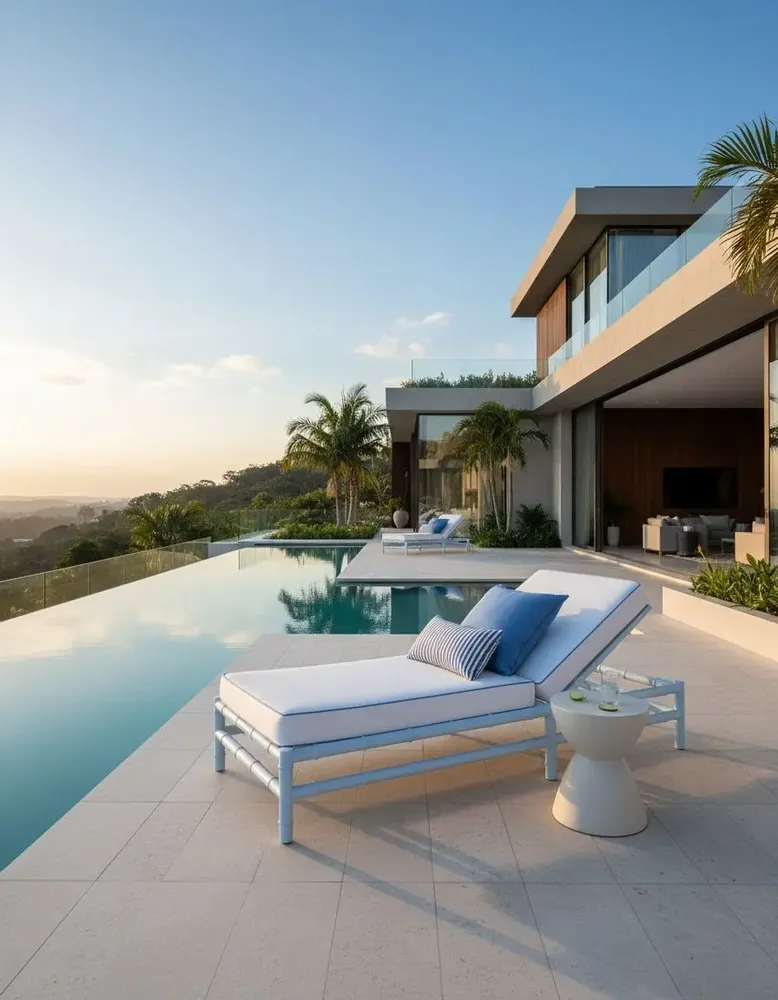 Chaises de jardin - Chaise longue style bambou - GUADARTE