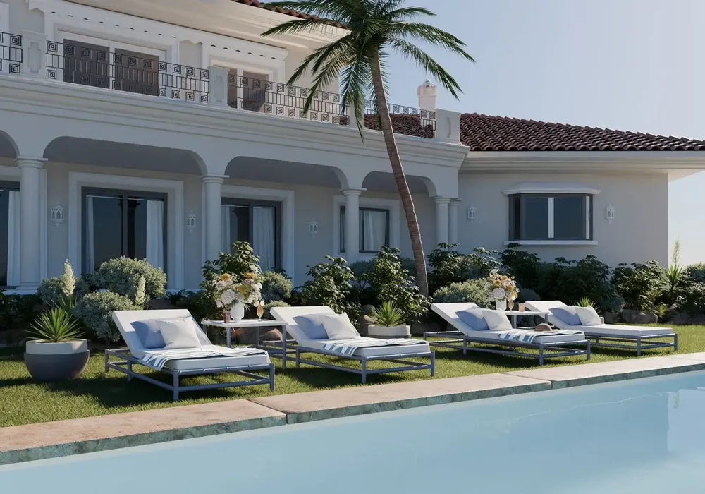 Chaises de jardin - Chaise longue style bambou - GUADARTE