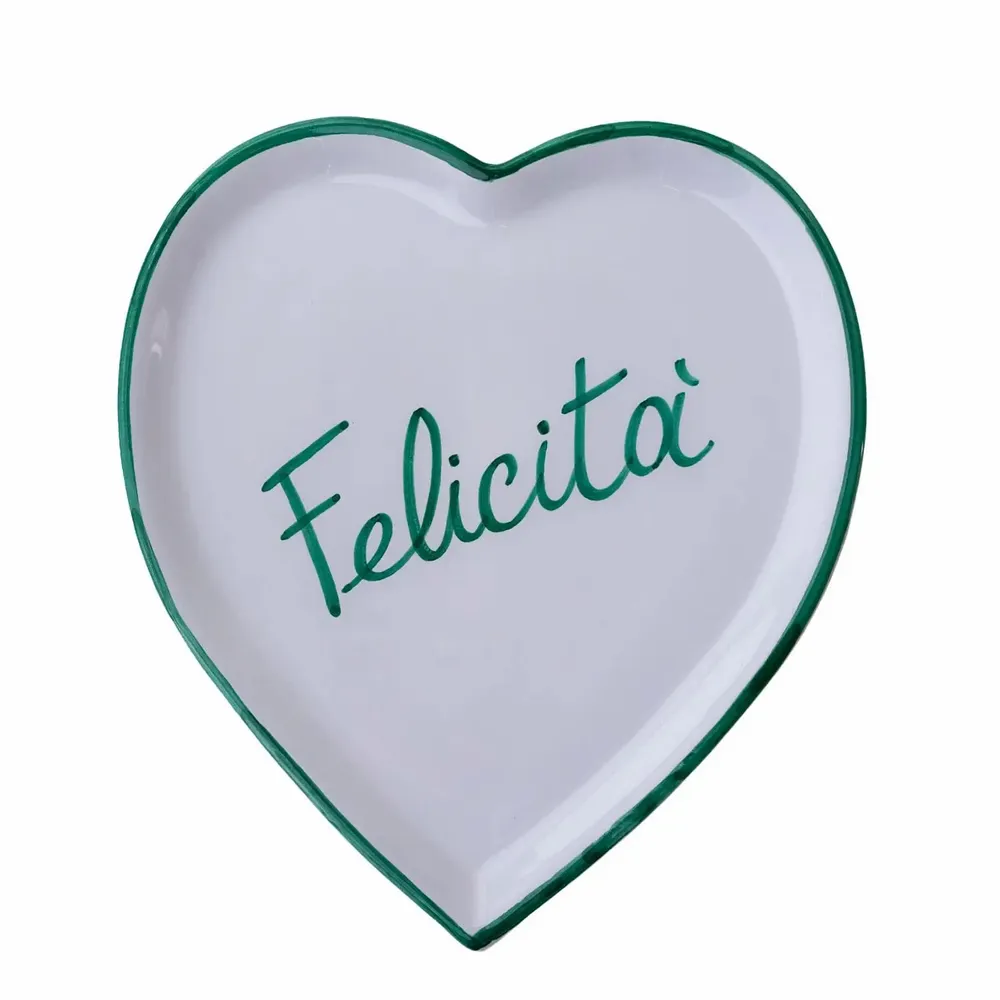 Everyday plates - Felicità heart plate - SOLESINO