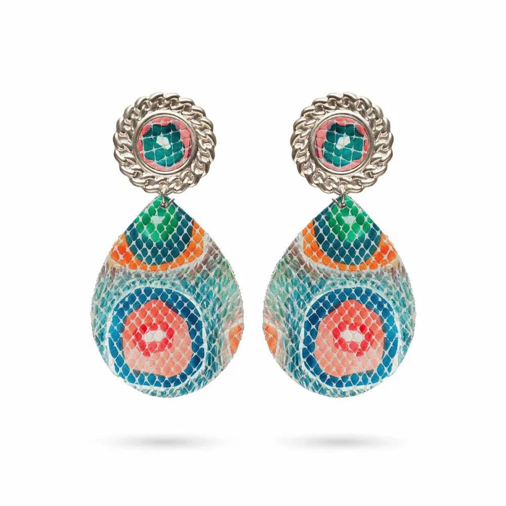 Bijoux - BOUCLES D'OREILLES ROKHAYA EN CUIR - KAYLA PARIS