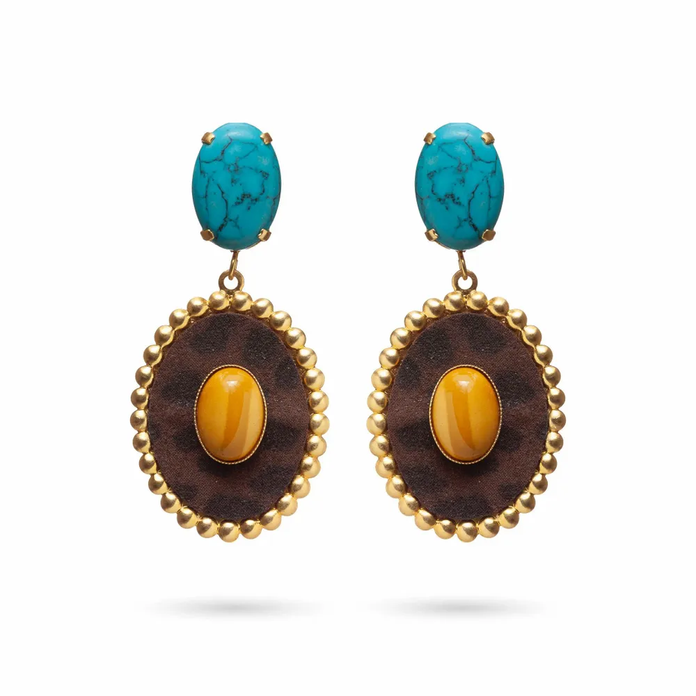 Bijoux - BIJOUX D'OREILLES ZAHA EN CUIR - KAYLA PARIS