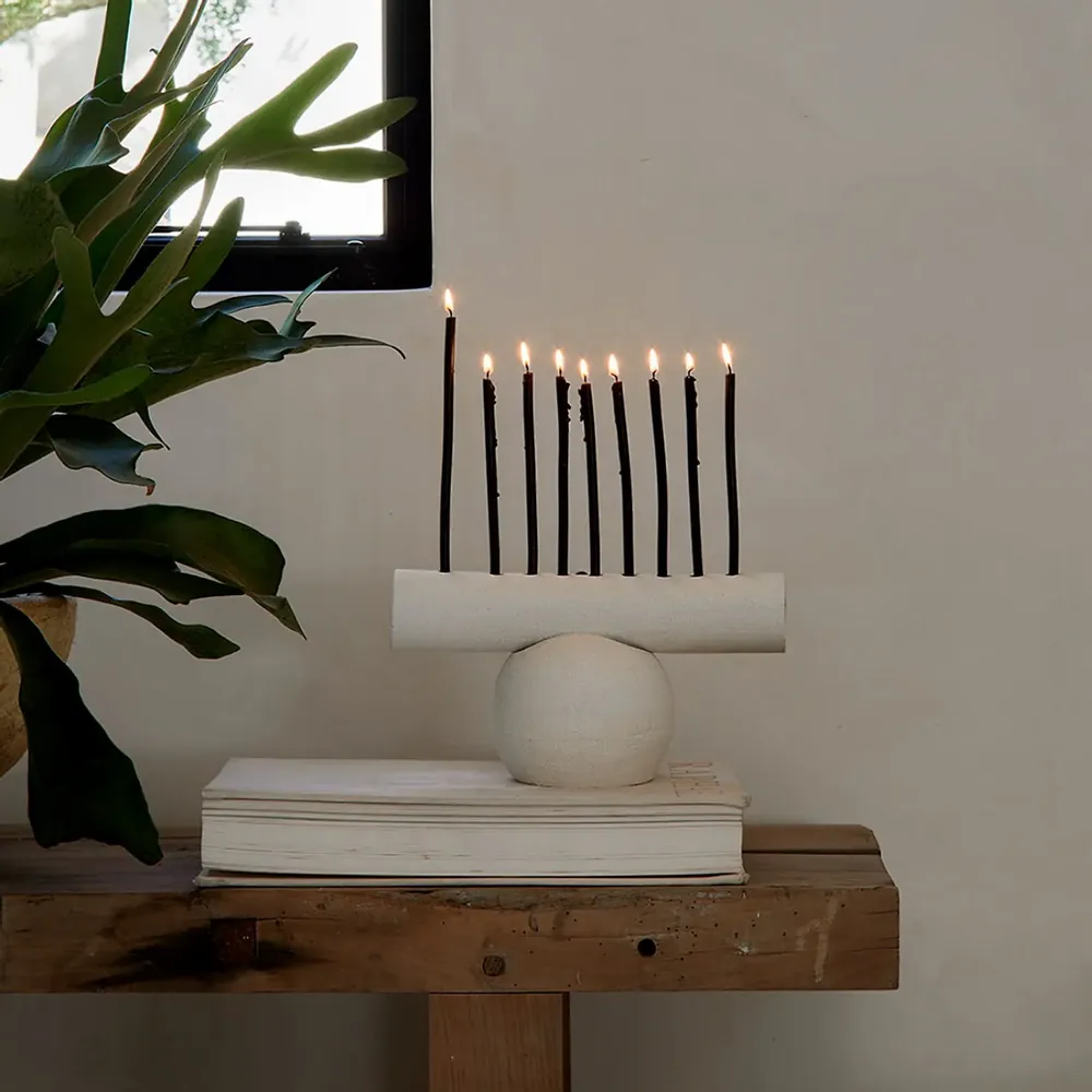 Candlesticks and candle holders - Goldie Menorah - DUMAE