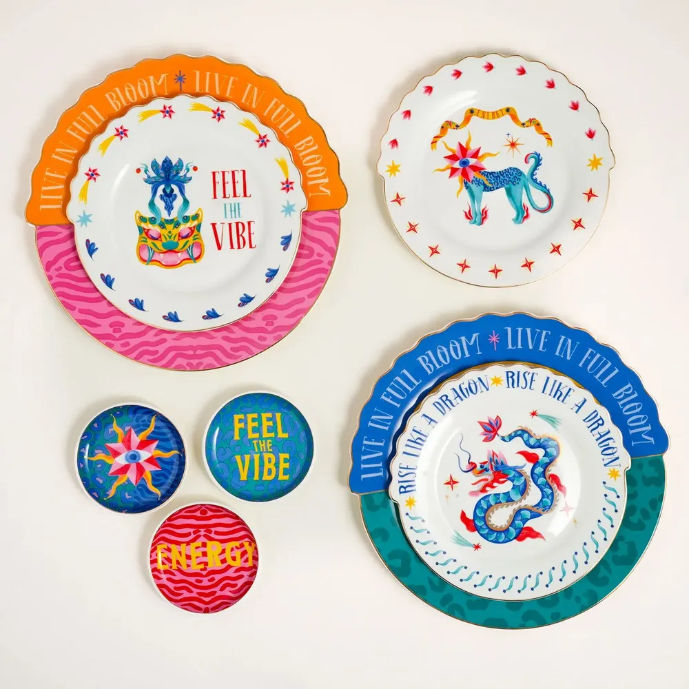 Assiettes au quotidien - Des couleurs et des motifs tout droit sortis d'un monde onirique ! - ZSA ZSA ZSU
